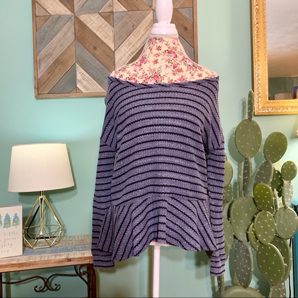 Free People Auntie Em Peplum Thermal Small